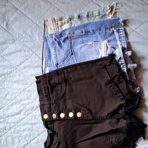 Denim Shorts  Bundle Womens Size M/27 Kancan/ Winsor/ Oasis By Eunina